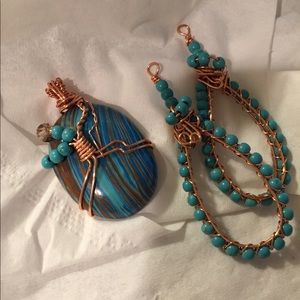 Pendant and earring set